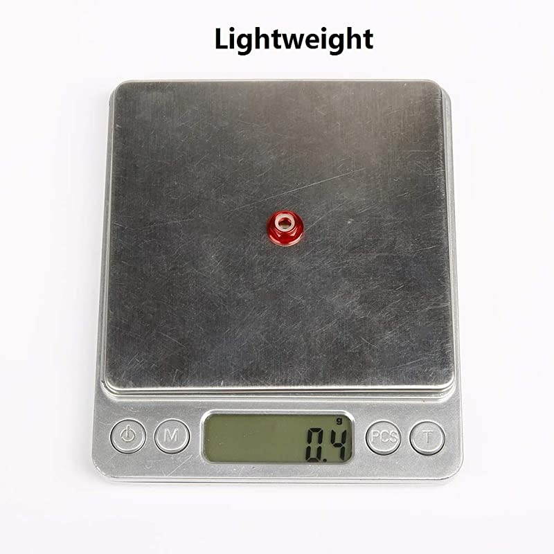 25pcs M5 Lock Nuts CW Flanged Nylon Insert Aluminum Alloy Self-Locking Nuts for RC Drone Quadcopter Motor Prop Adapter FPV Parts (Mix Colors)