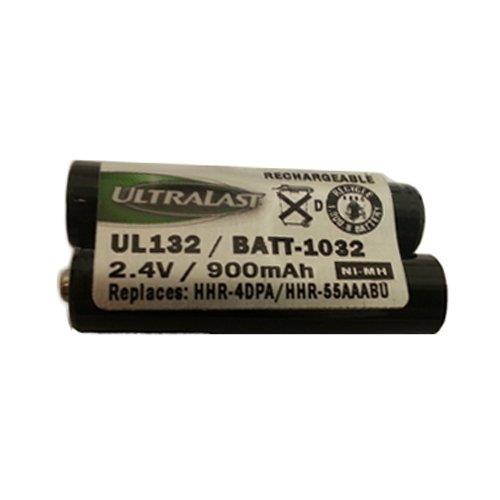 Panasonic KX-TG4321 Cordless Phone Battery Ni-MH, 2.4 Volt, 750 mAh - Ultra Hi-Capacity - Replacement for Panasonic HHR-4DPA, 2 AAA Rechargeable Battery
