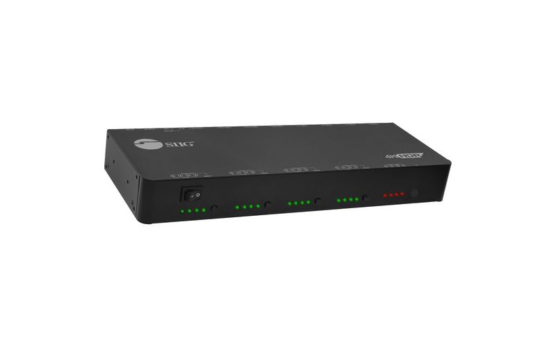 SIIG 4x4 HDMI 2.0 4K HDR Matrix Switch with Cloud Control - 4K - 4 x 4 - 4 x HDMI Out - TAA Compliant