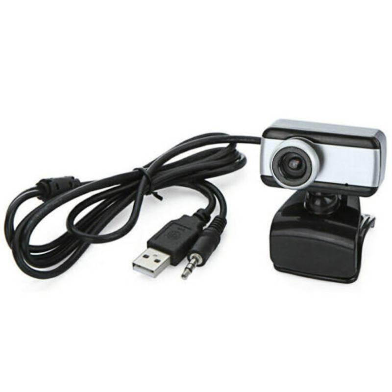 Rotatable Webcam USB 2.0 Clip-On Camera Video Calling Built-in Microphone PC Laptop Desktop Computer Web Cam USA~