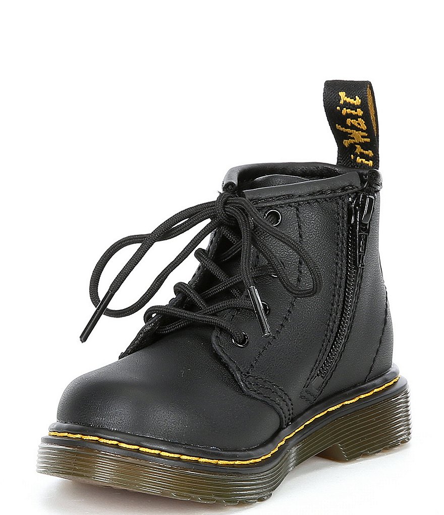 Dr. Martens Kids 1460 Softy T Leather Lace-Up Combat Boots (Infant)