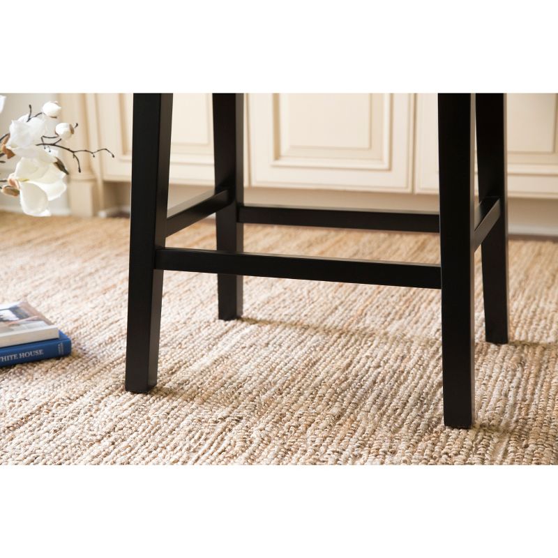 Dakota Bonded Leather Saddle Counter Height Barstool Red - Abbyson Living