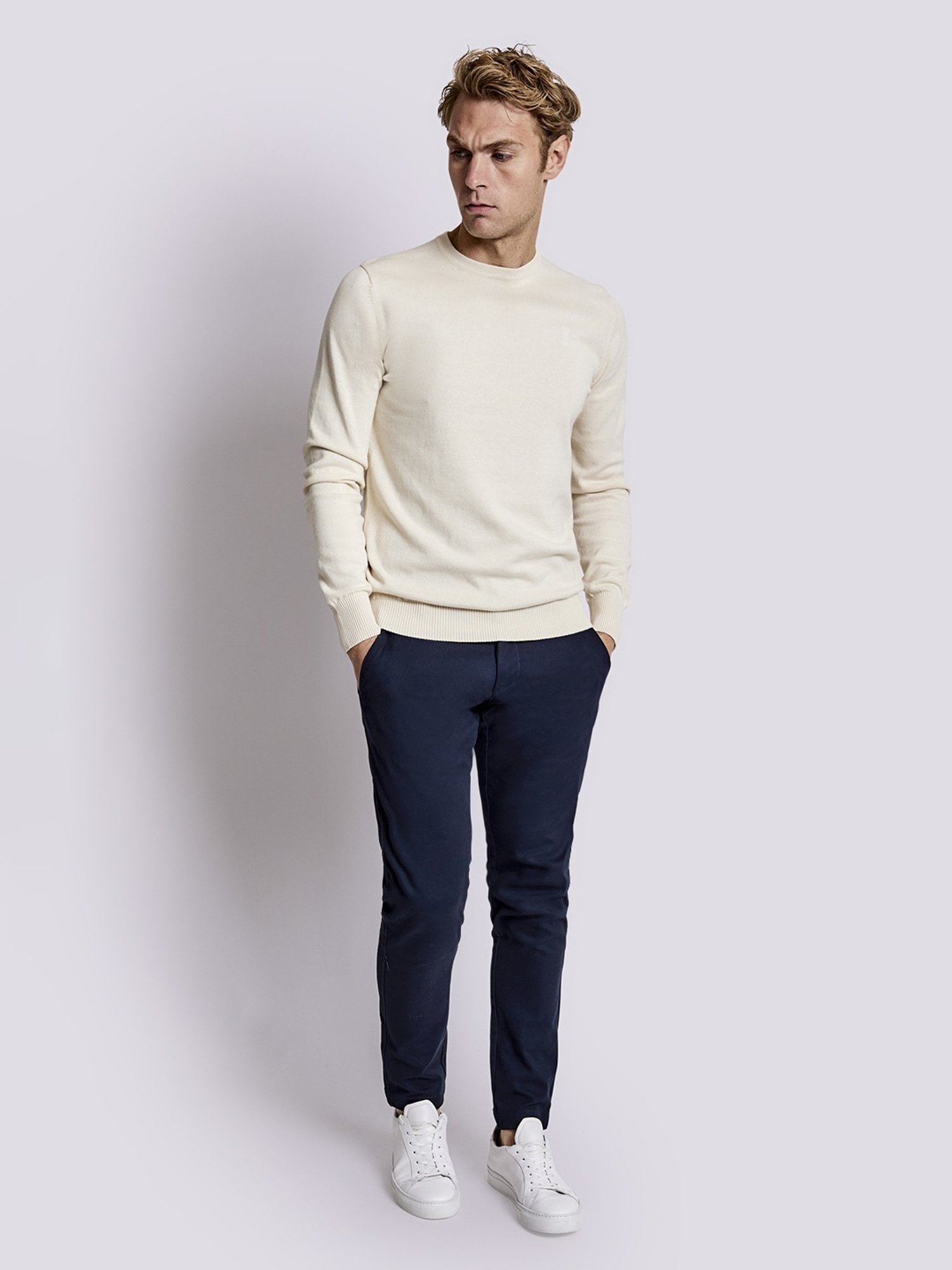 Bruun & Stengade Blue Slim Fit Trousers