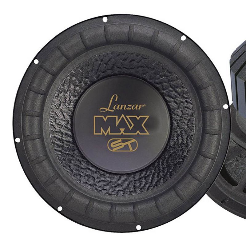 Lanzar MAX12 12 Inch 1000 Watt 4 Ohm Car Audio Power Subwoofer, Black | MAX12