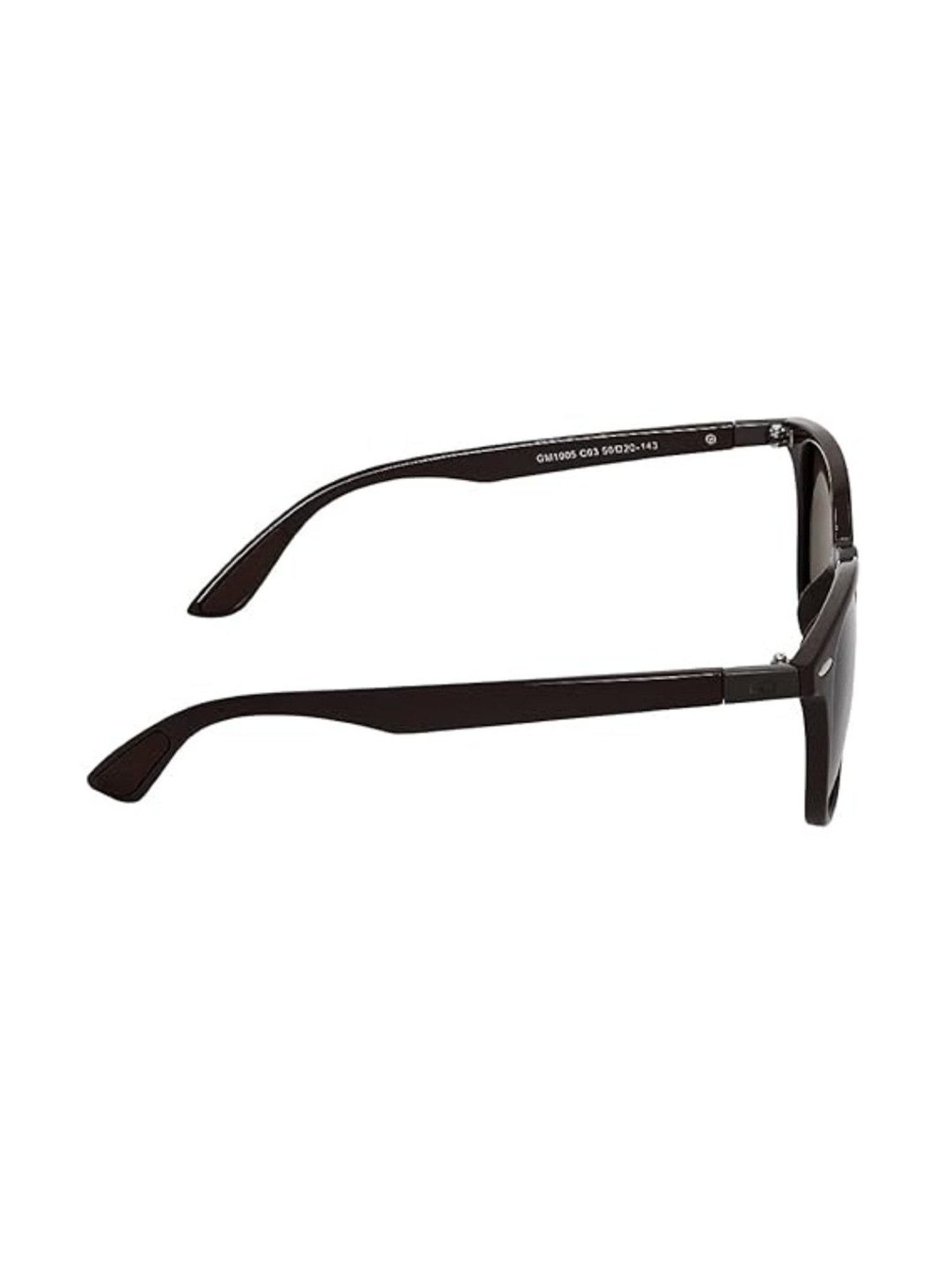 Gio Collection Brown Round UV Protection Unisex Sunglasses