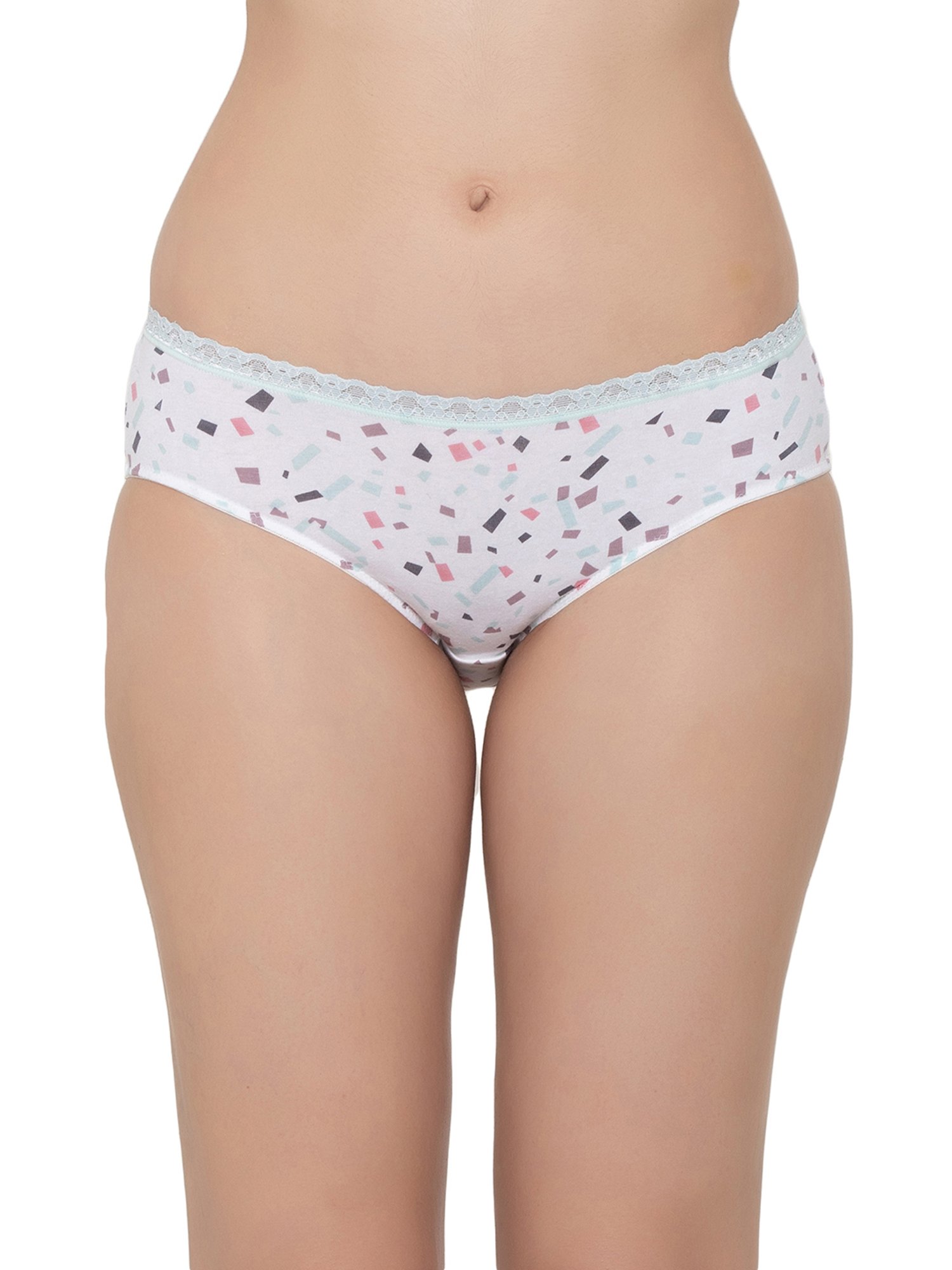 Triumph Purple & White Printed Hipster Panties - Pack Of 3