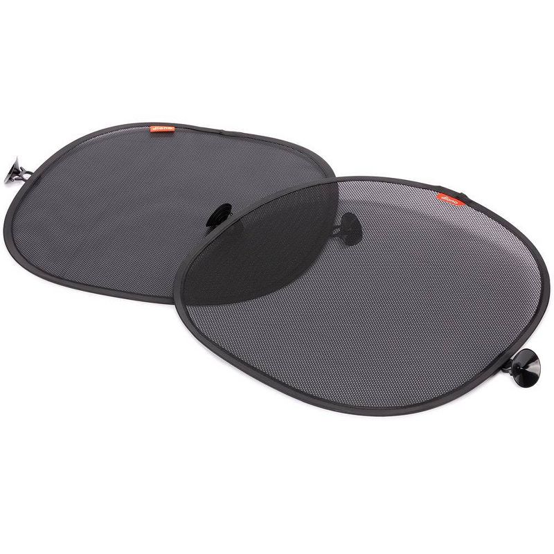 Diono Sun Stoppers Car Window Shades2pk Car Sunshade for Side Window with Suction Cups - Black