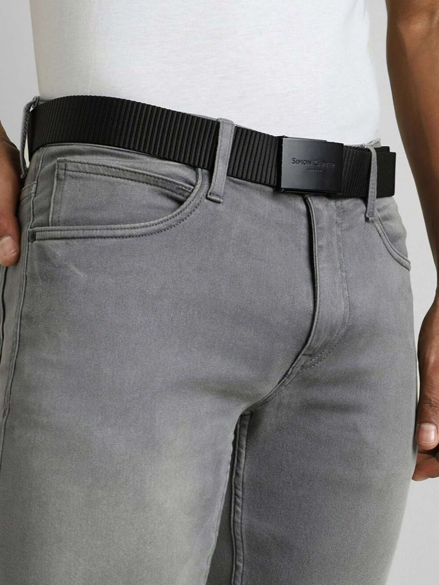 Fossil Griffin Brown Leather Casual Belt For Men