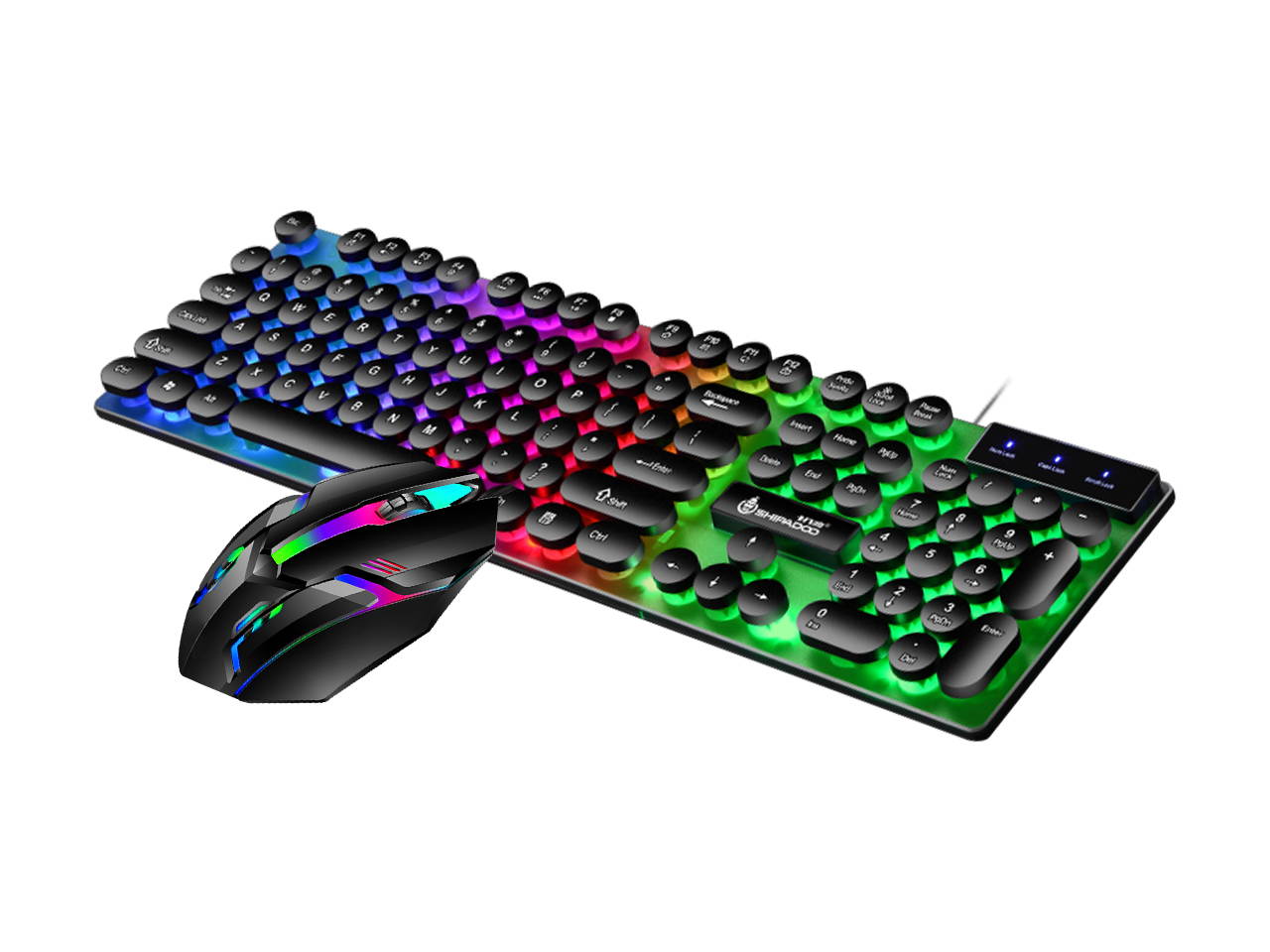 Glorious Modular Mechanical Gaming Keyboard (GMMK)- Barebone Edition (DIY Assembly Required) (Full Size, Black) + Glorious Black Aura Keycaps (Bundle)