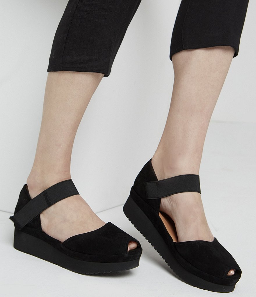 L'Amour Des Pieds Amadour Suede Flatform Sandals