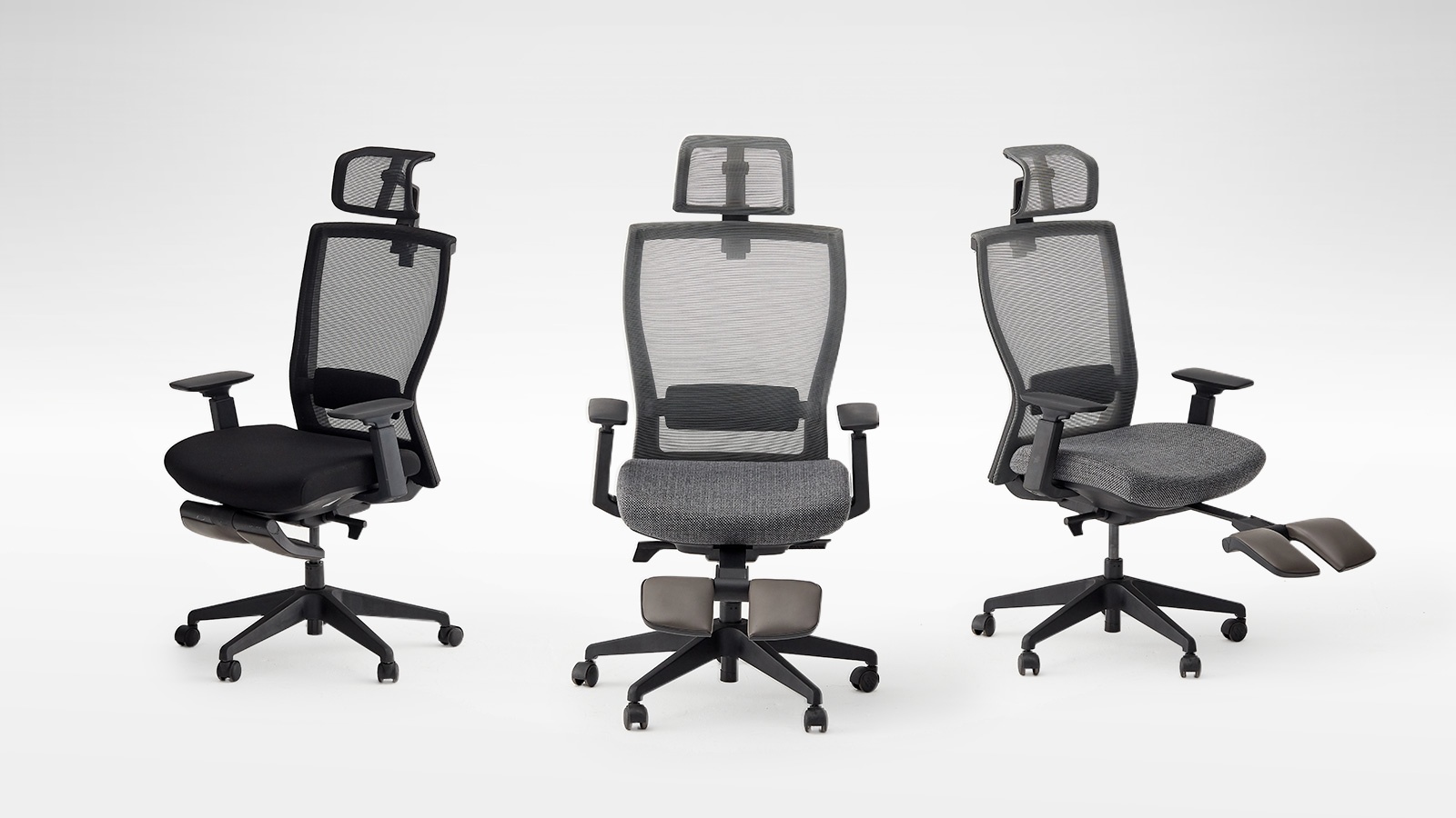Autonomous Ergonomic Office Chair - ErgoChair Core with Rest All Black