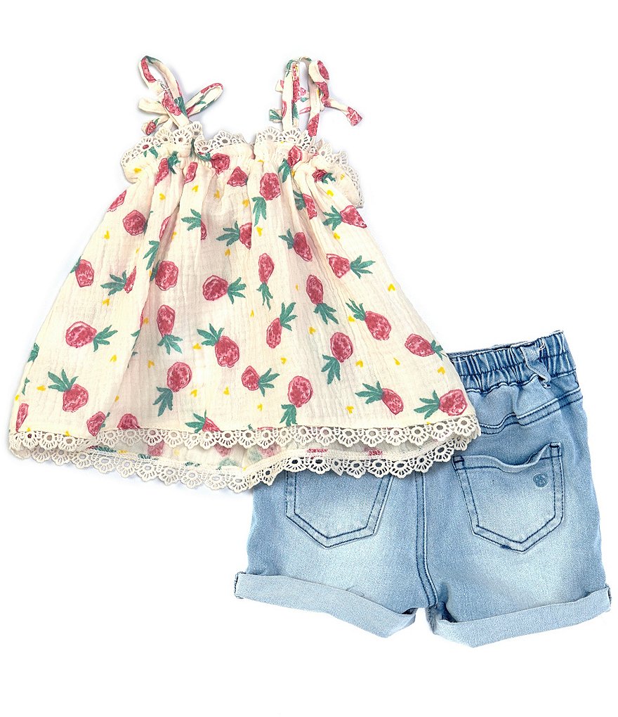 Champion Baby Girls 12-24 Months Short-Sleeve Classic Script Tee & Leggings Set