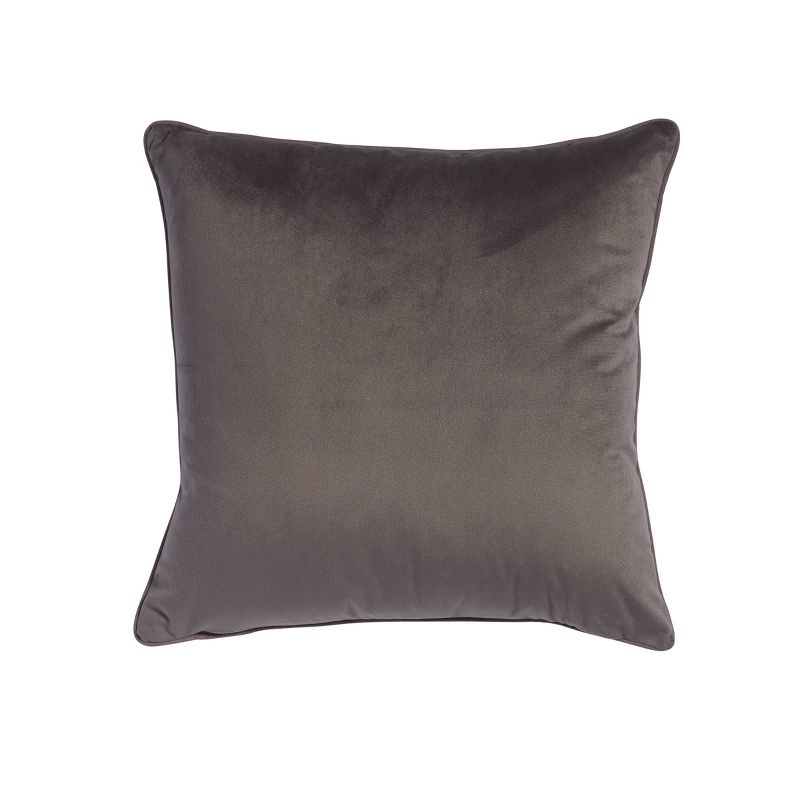 18"x18" Geometric Square Throw Pillow Gray - Sure Fit