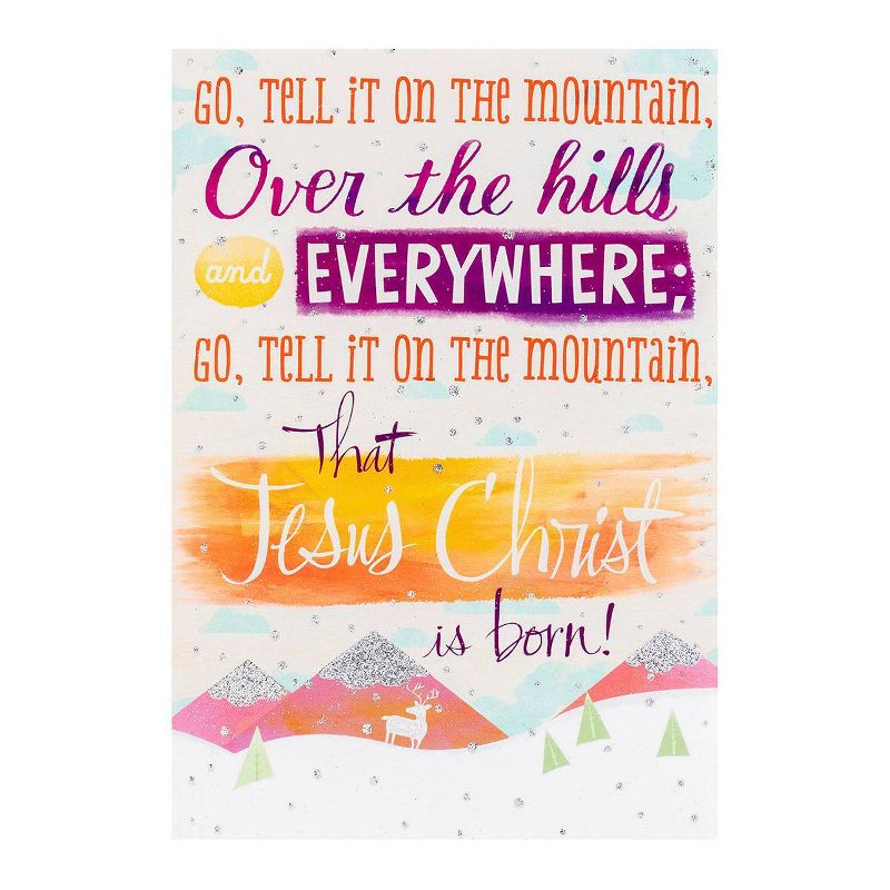 14ct Go Tell it on the Mountain Christmas Greeting Cards - Dayspring