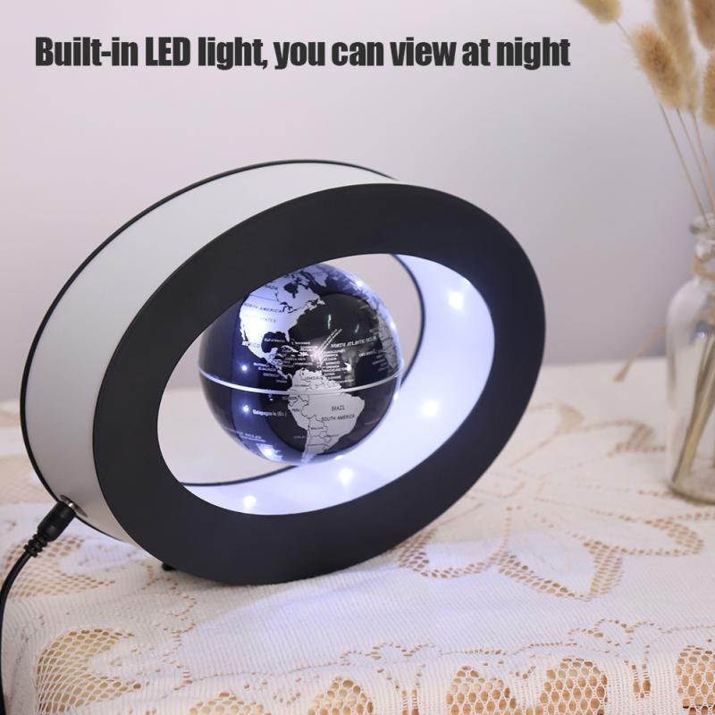1pc Novelty Electronic Magnetic Levitation Globe With beautiful LED Light Home Decoration Office Ornament