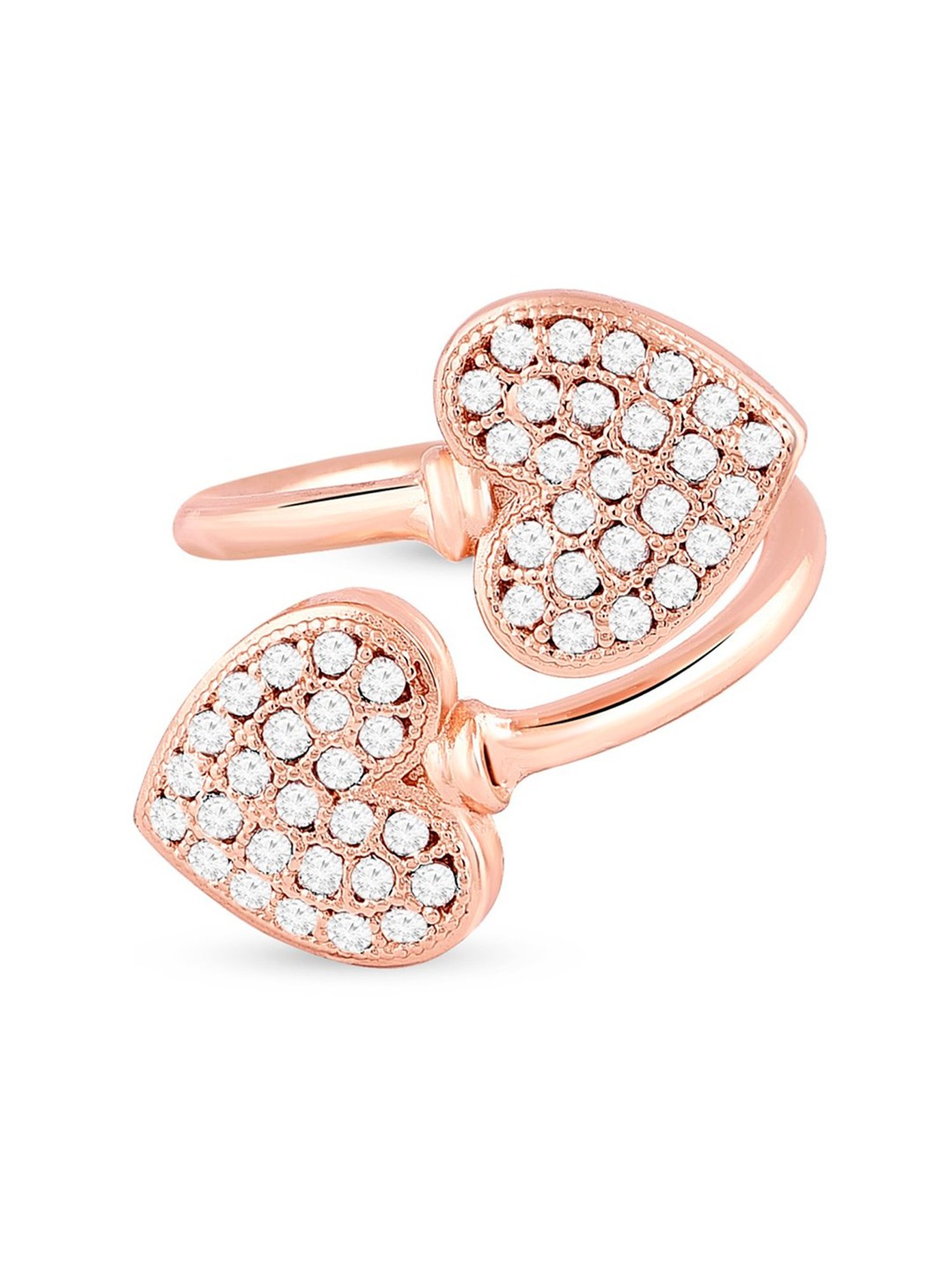 Accessorize London Women's Jewel Embellished Rings Set Of Three White