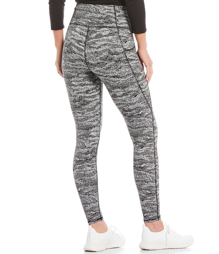 Kinesis High Rise Moisture Wicking Jacquard Ankle Leggings