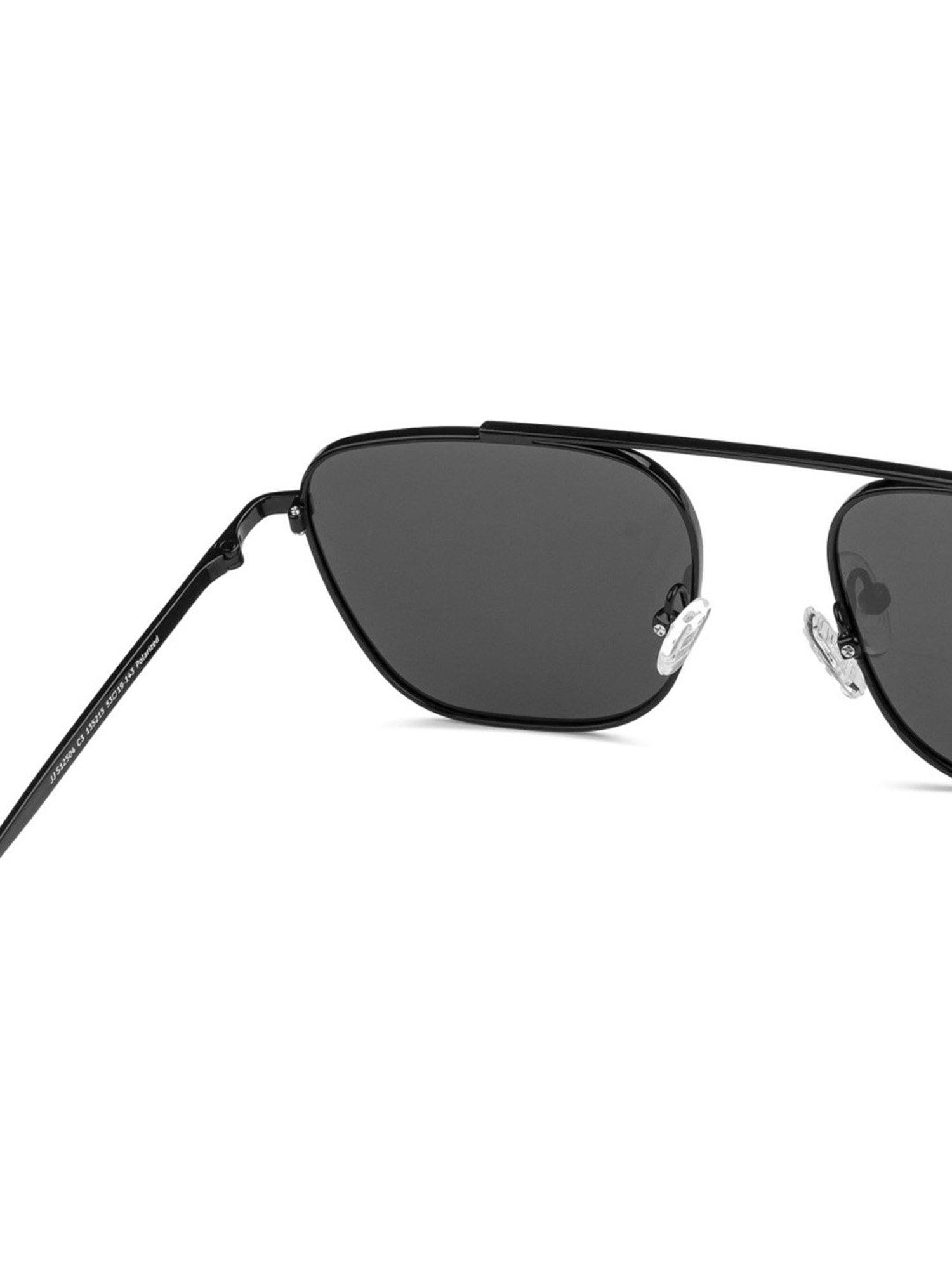 John Jacobs JJ S12504 Grey Polarized Square Sunglasses