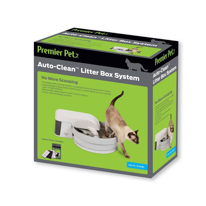 Premier Pet Auto-Clean Cat Litter Box System - Beige