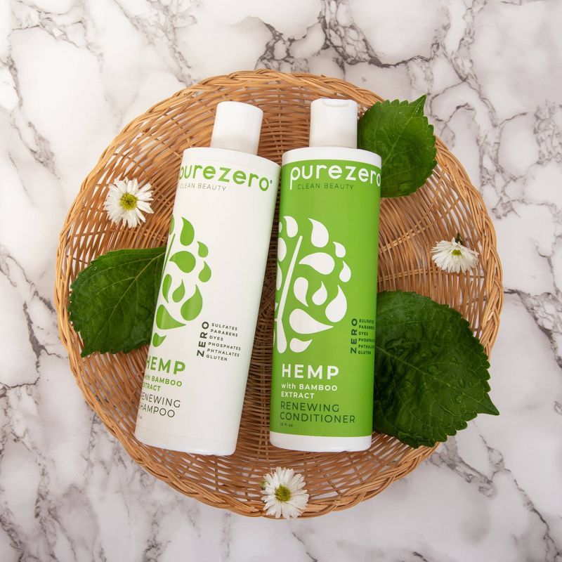 Purezero Hemp and Bamboo Renewing Conditioner - 12 fl oz