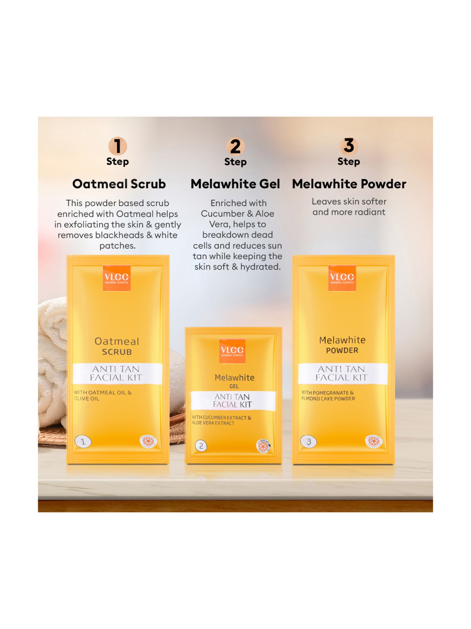 VLCC Salon Series Anti Tan Facial Kit (6 Facials) - 300 gm