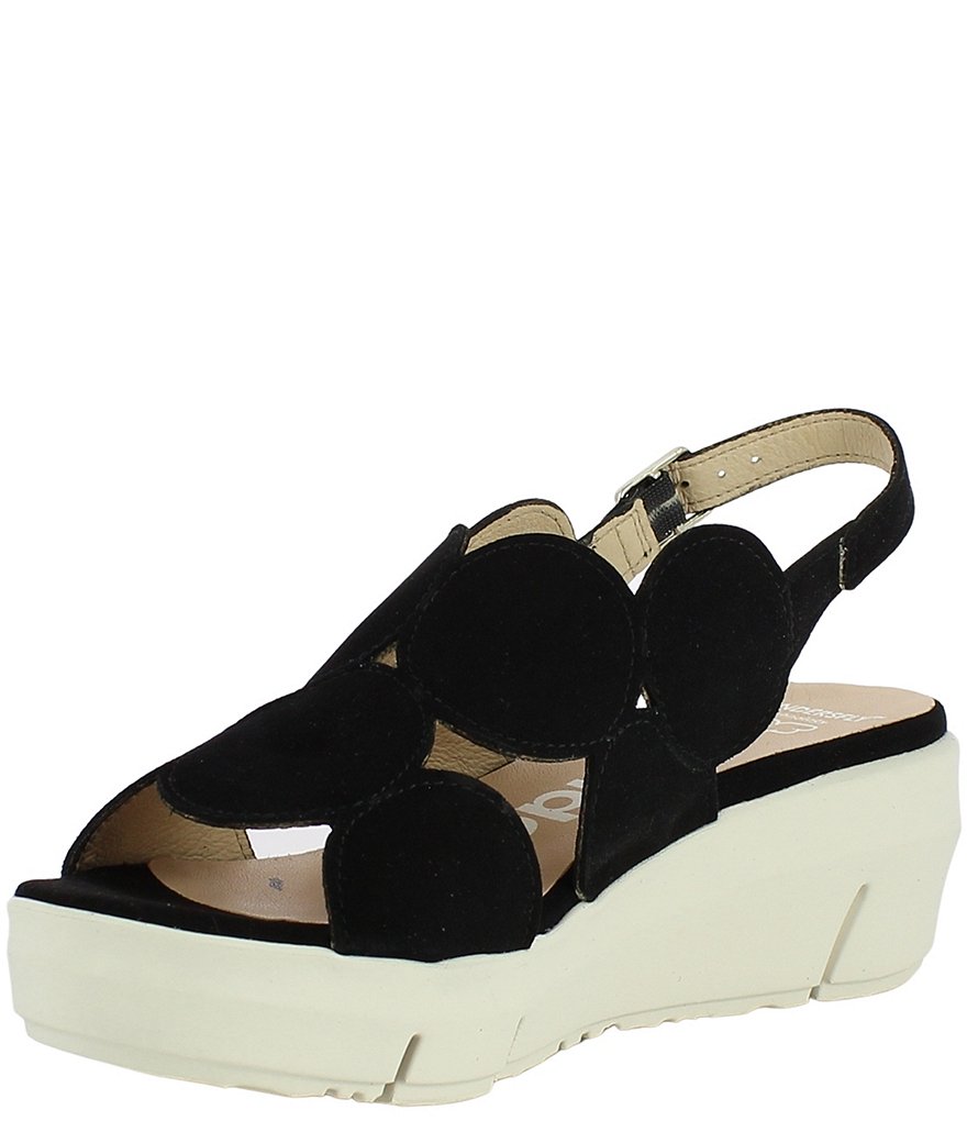Wonders Vinni Suede Extra Light Platform Wedge Sandals