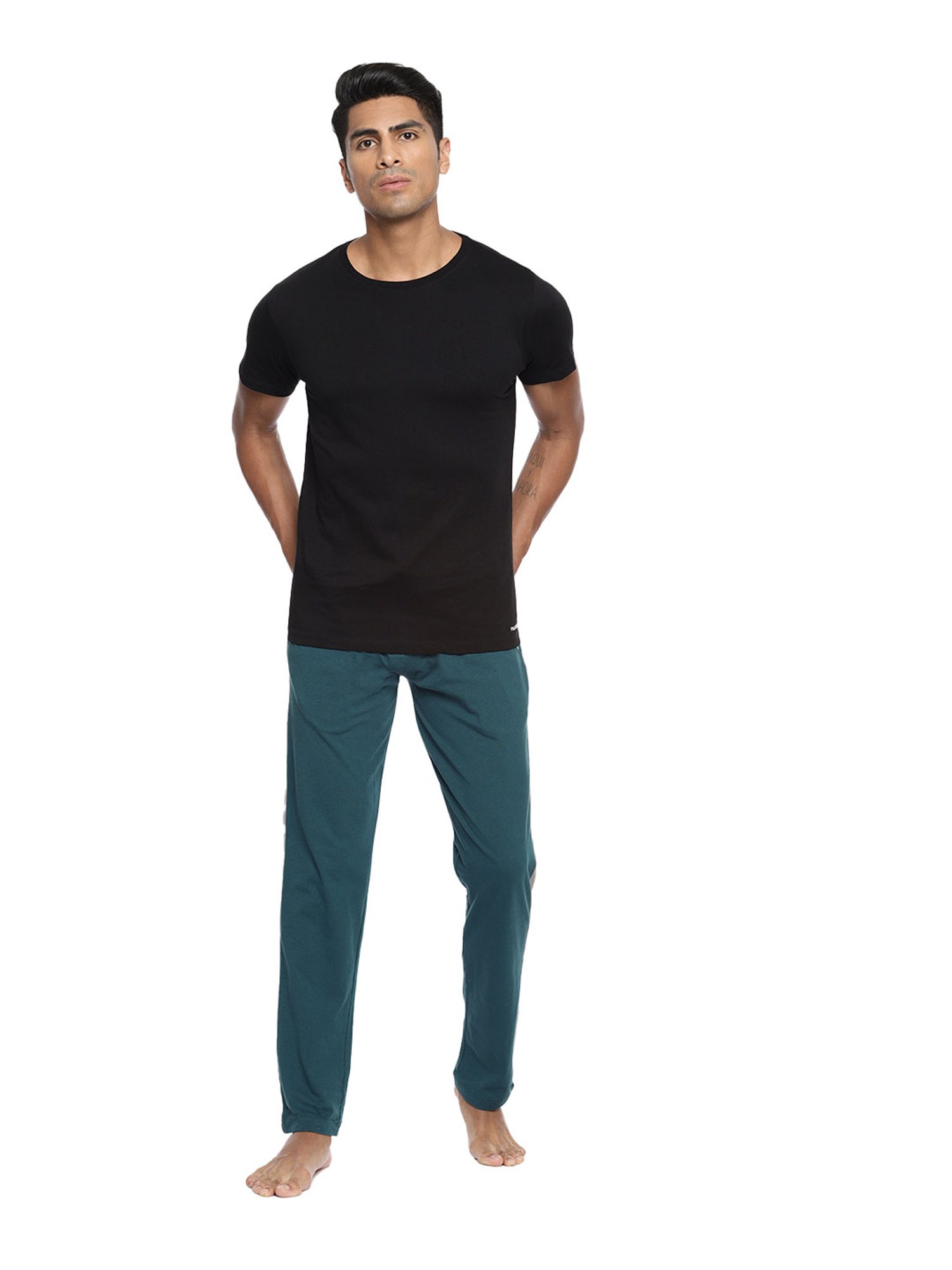 Fruit of the loom Deep Teal Regular Fit Trackpants