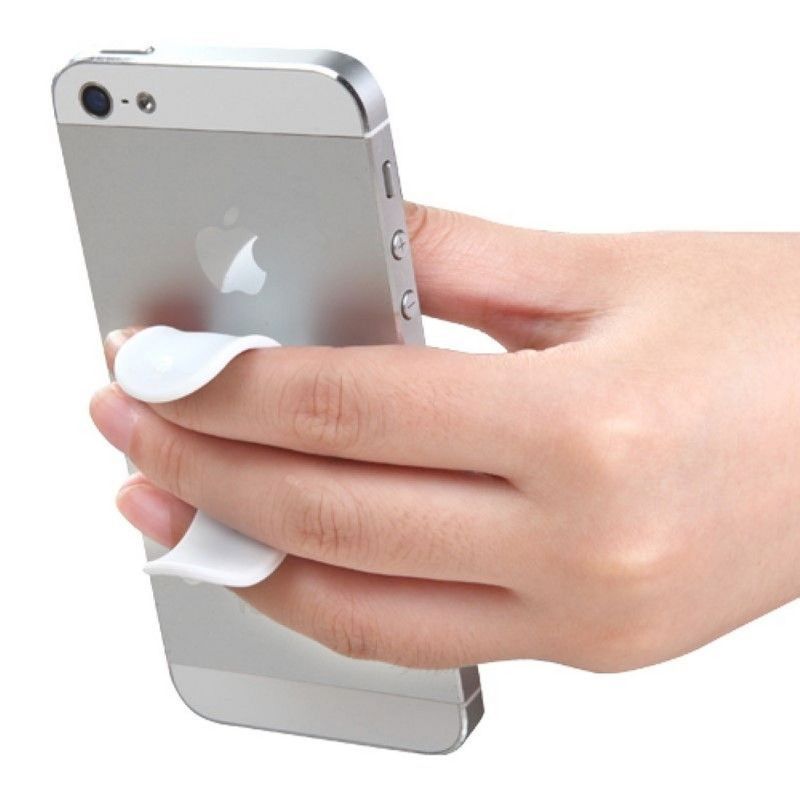 ASMYNA Universal Phone Holder Stand (Desktop / Handheld) White