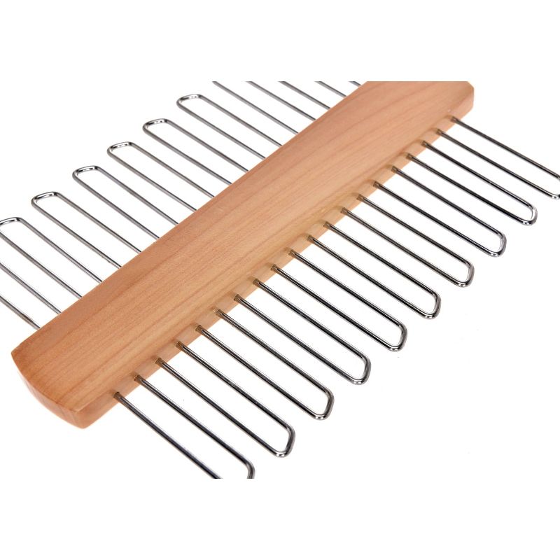 StorageWorks 2pk Solid Wood Premium Multi Function Tie and Belt Hangers Natural Finish