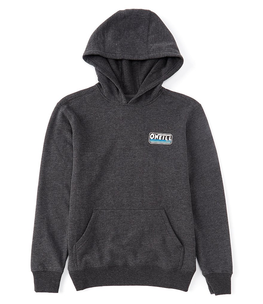 Guess Big Boys 8-16 Long-Sleeve Guess Logo Color-Block Fleece Pull-Over Hoodie