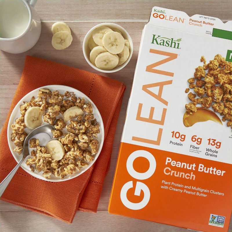 Kashi Go Lean Peanut Butter Crunch Clusters Breakfast Cereal - 13.2oz