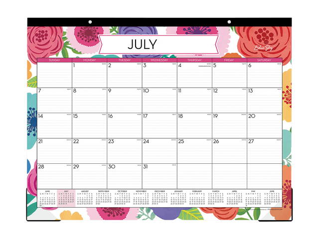 Mahalo Academic Year Desk Pad, 22 x 17, Tropical, 2021-2022 100157