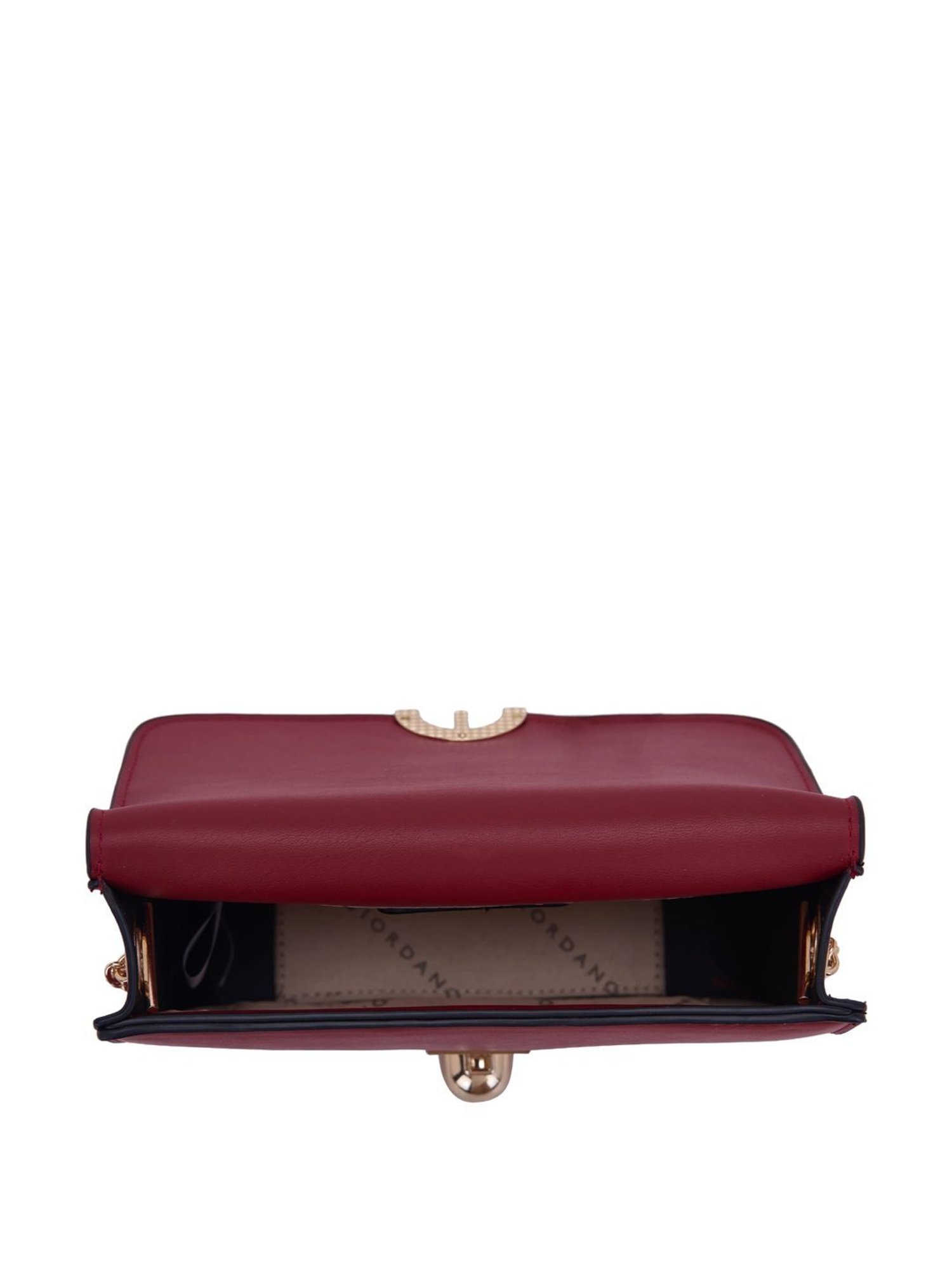 Giordano Maroon Solid Medium Sling Handbag