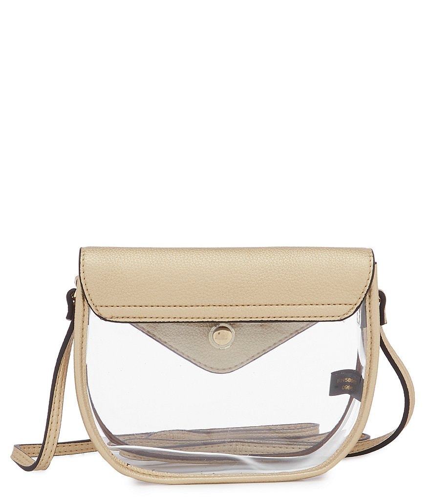 Kate Landry Saddle Clear Stadium Crossbody Bag