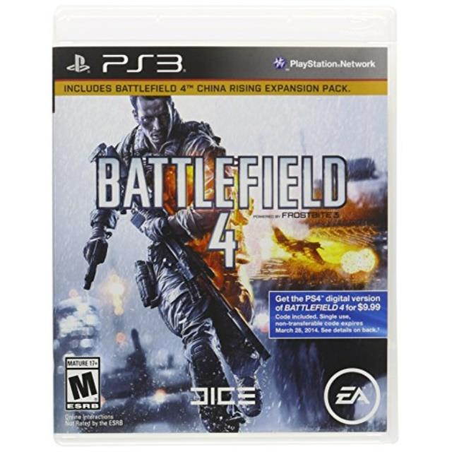 battlefield 4: limited edition playstation 3 ps3 bonus china rising expansion pack new