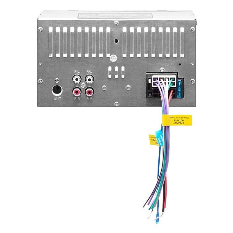 DDML28B Multimedia Car Stereo - Double Din, Bluetooth Audio and Hands-Free Calling, MP3 Player, USB Port, AUX Input, AM/FM Radio Receiver, No CD/DVD Player