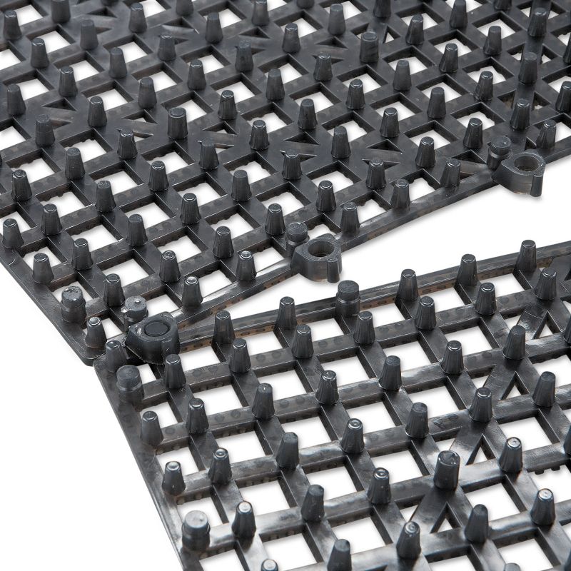 San Jamar Versa-Mat Bar-Shelf Liner Plastic 12w x 12d x 1/4h Black 24/Carton VM5280BK