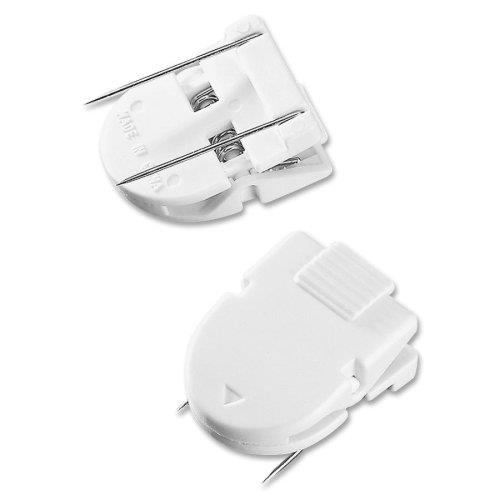 Advantus Panel Wall Clip - Standard - 40 Sheet Capacity - 50 / Pack - White
