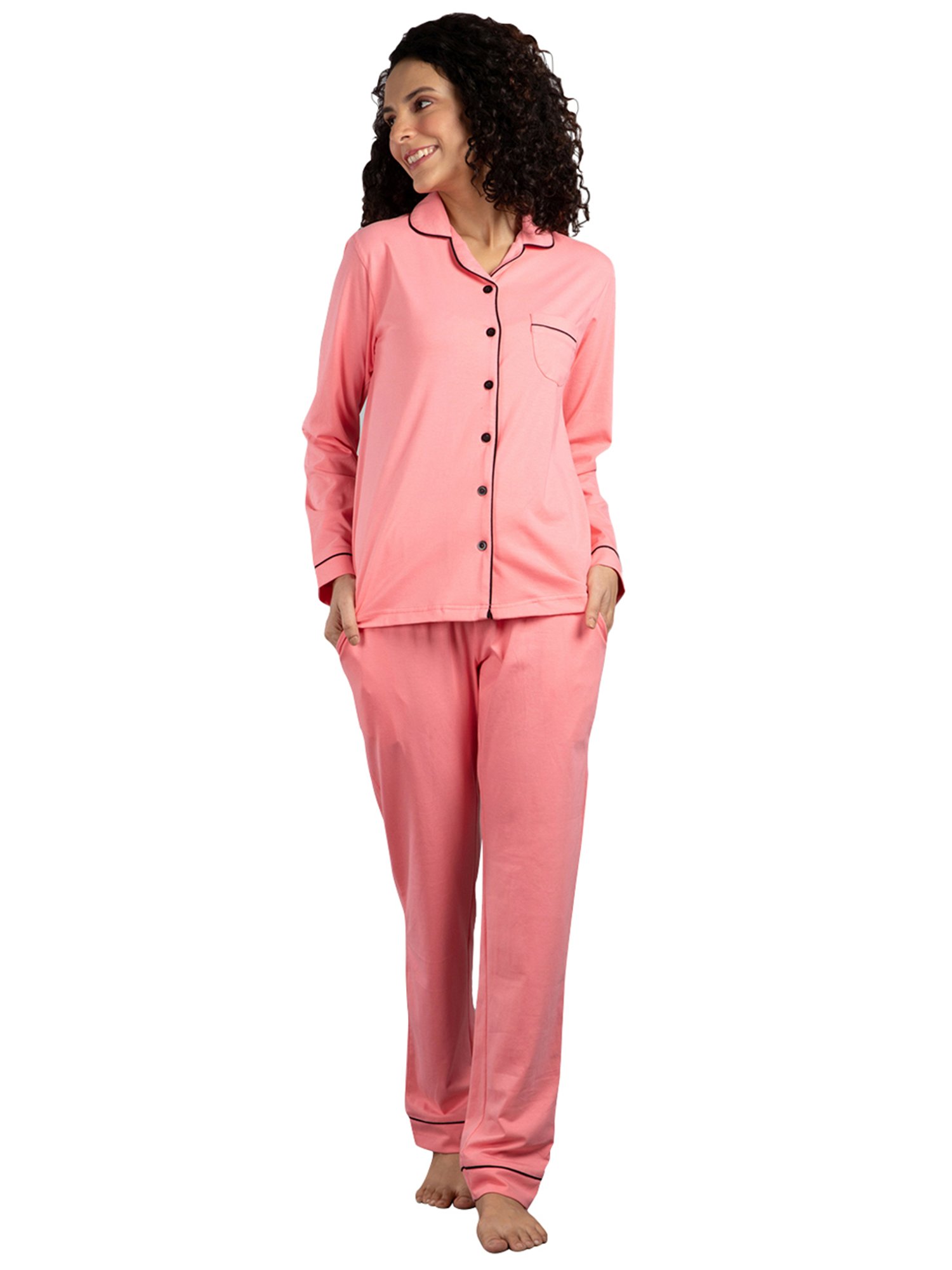 Nite Flite Pink Shirt With Pyjamas