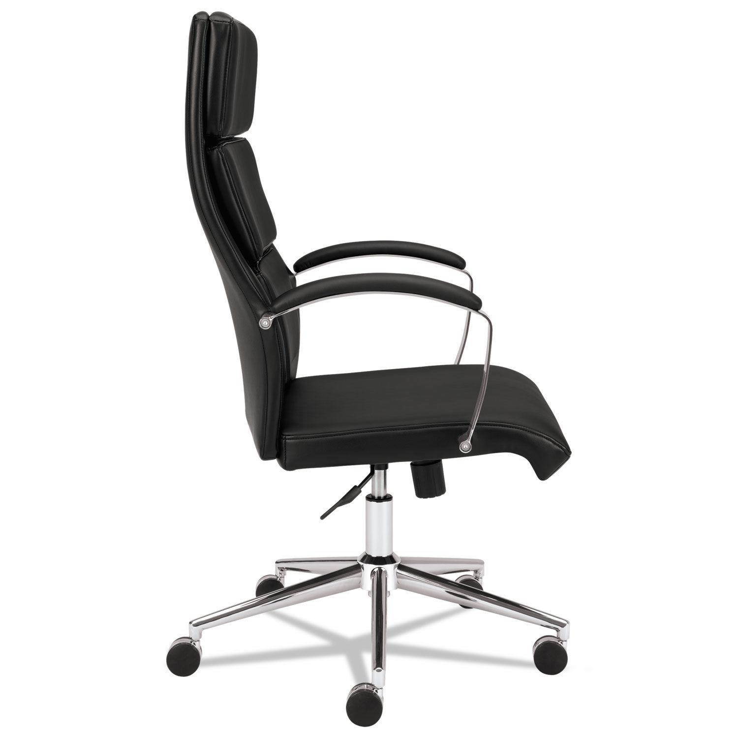Basyx VL105 Series Executive High-Back Chair Black Leather VL105SB11