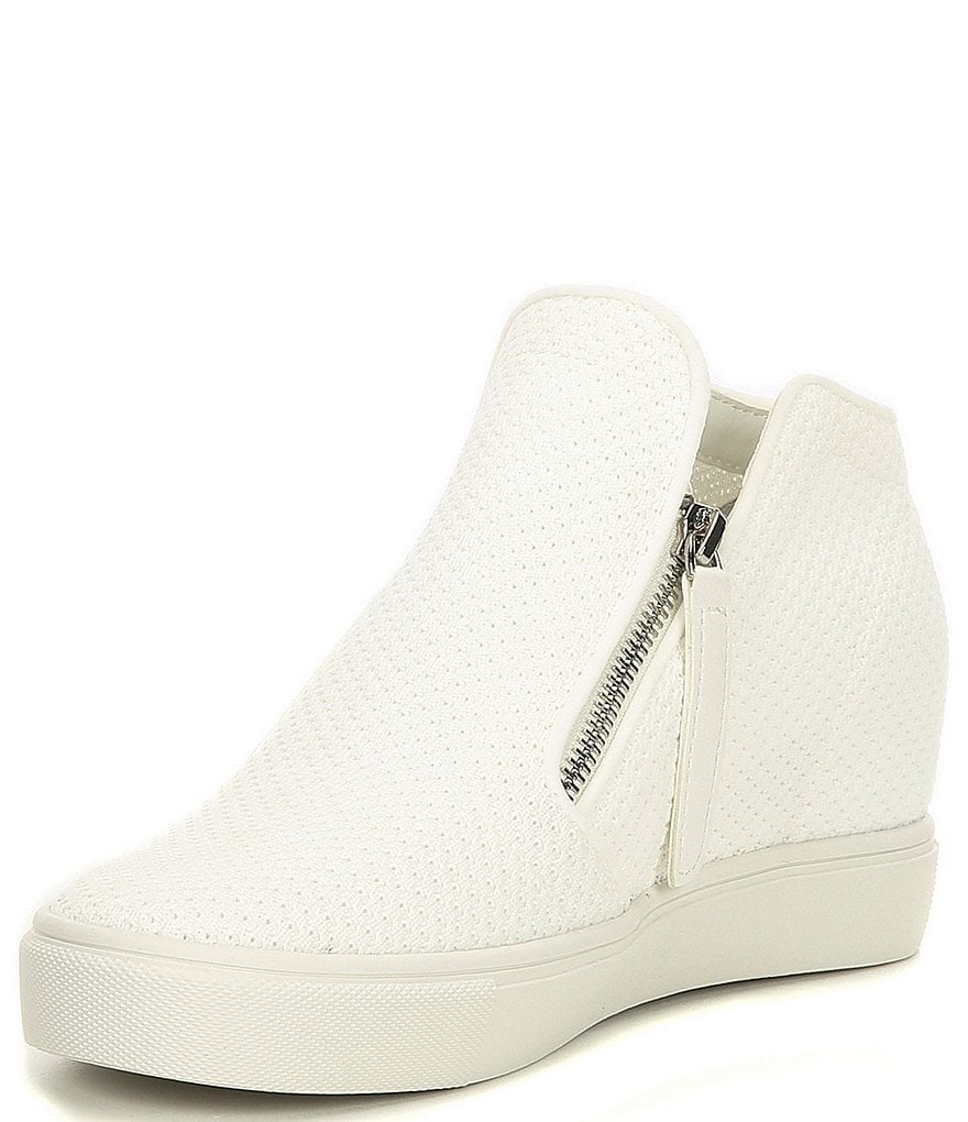 Donald Pliner Pelham Neoprene Mixed Leather Slip-On Wedge Sneakers