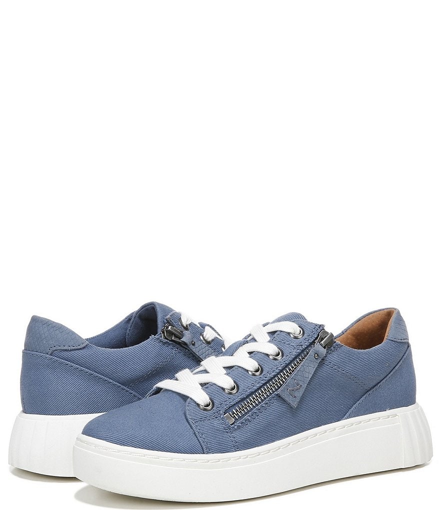 Zodiac Bardot Side Zip Fabric Platform Sneakers