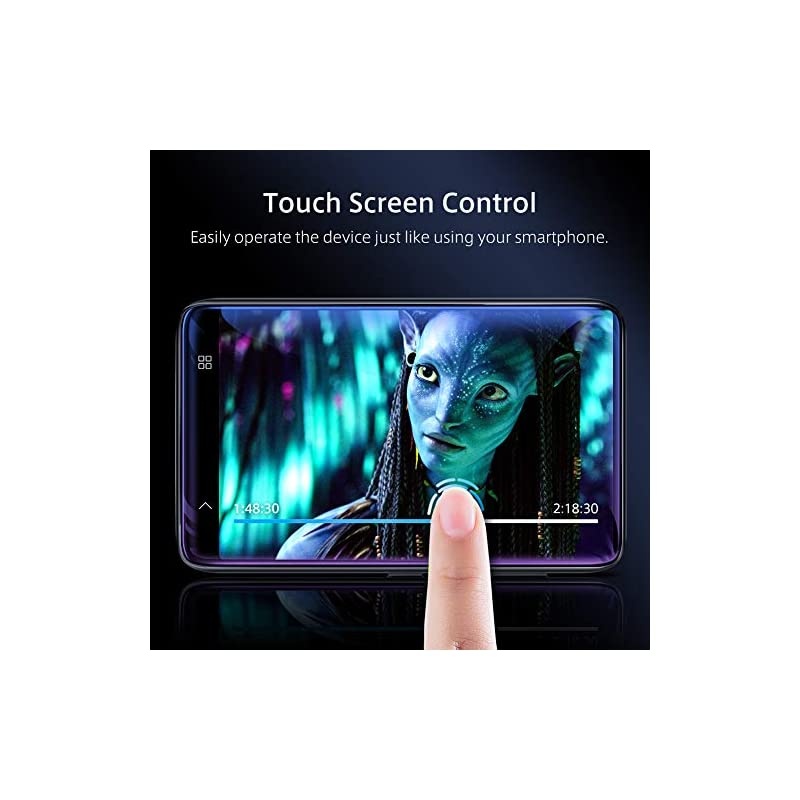 MP3 Player with Speaker 40 Full Touchscreen HD Video Mp4 Player 8GB Portable HiFi Lossless Sound Mp3 Music Player with FM Radio Voice Recorder EBook Supports up to 128GB TF Card Black