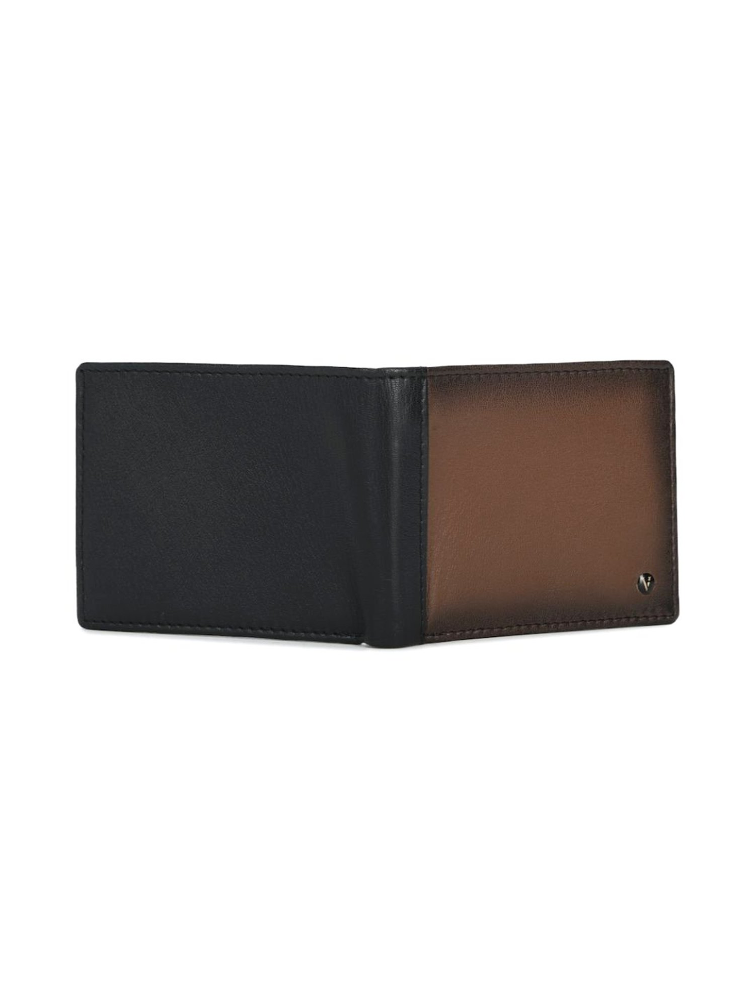 Van Heusen Brown Leather Bi-Fold Wallet for Men