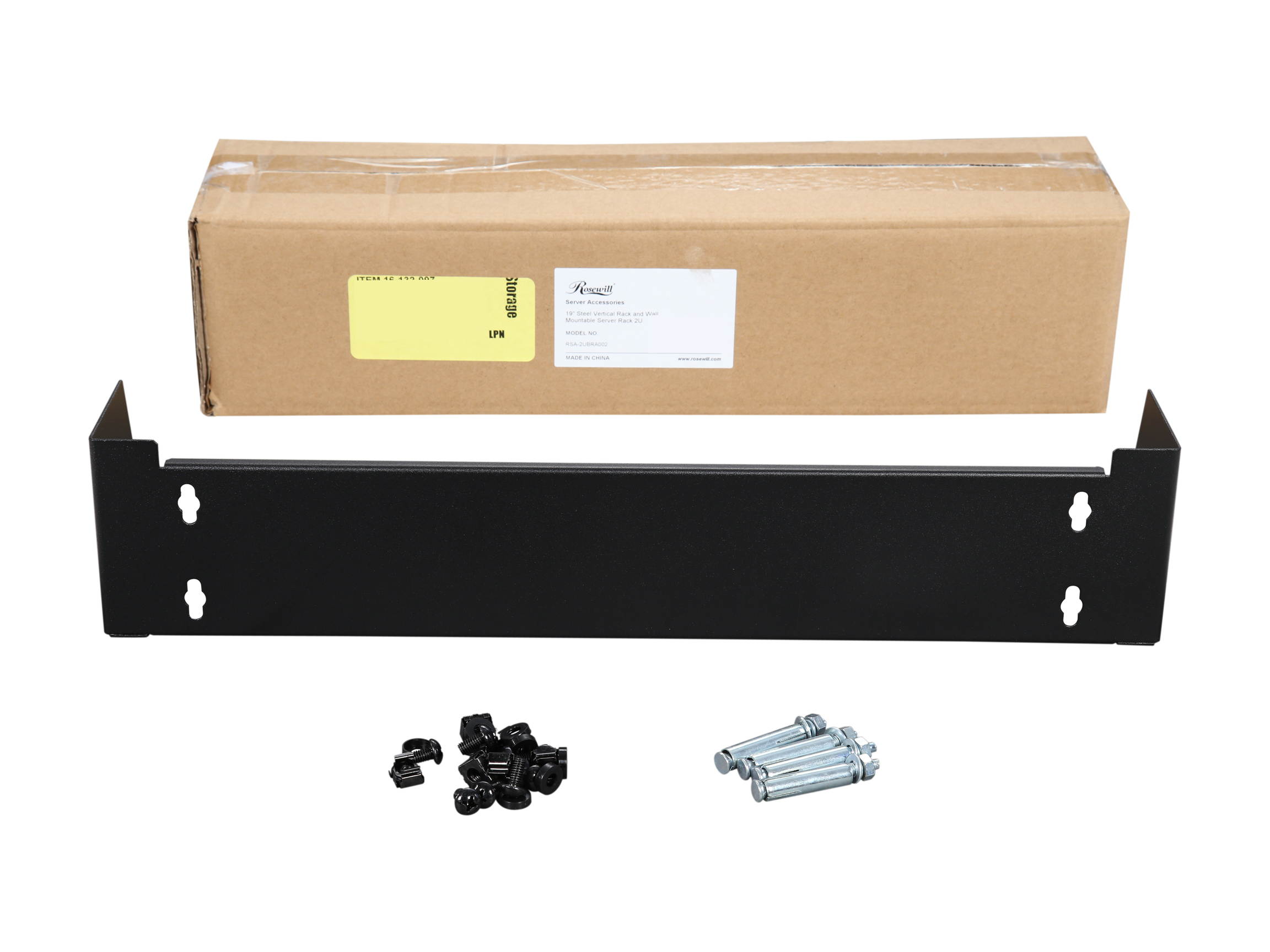 Rosewill 2U 19-inch Steel Vertical Wall Mount Equipment Rack Bracket RSA-2UBRA002