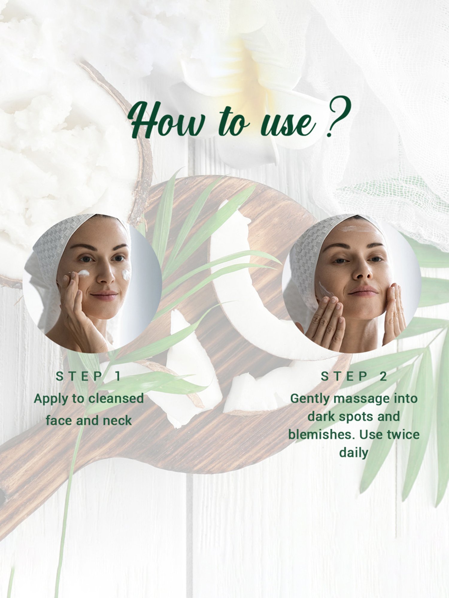 Biotique Coconut Brightening Instant Glow Cream - 50 gm