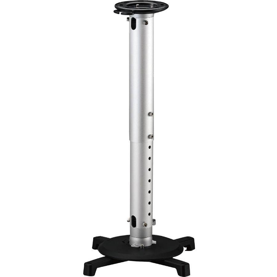 Adjustable Ceiling Projector Mount - Supports up to 33 lbs and 325mm Mounting Patterns - Amer Mounts AMRP145