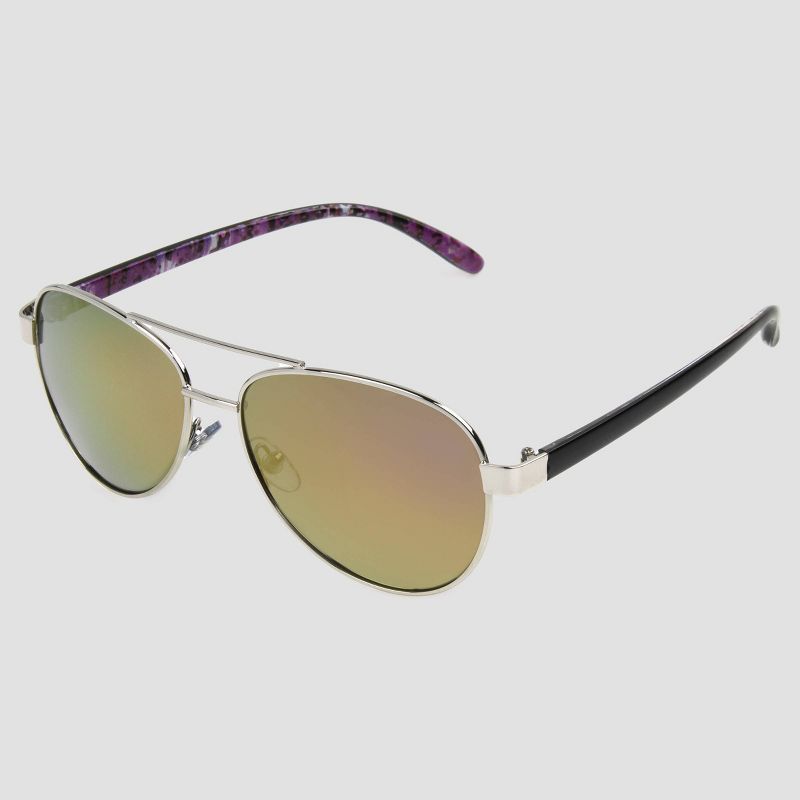 Women's Surfer Shade Sunglasses with Mirrored Polarized Lenses - All in Motion™ Silver