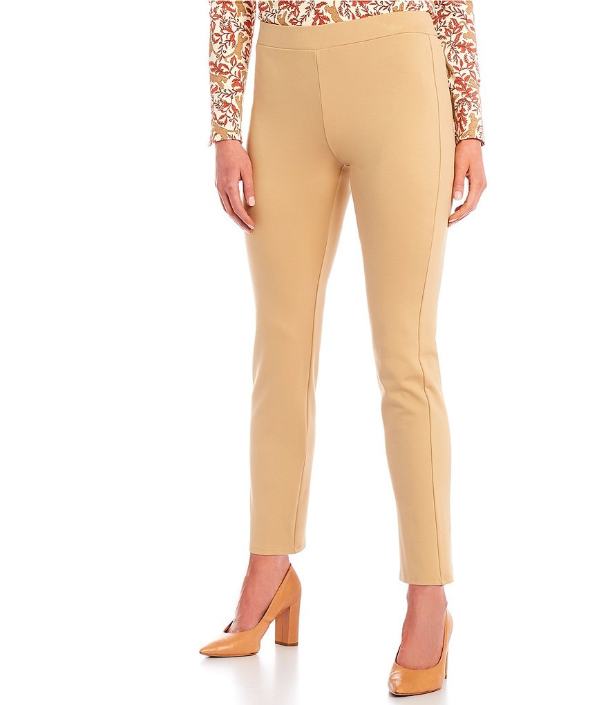 Jude Connally Olivia Ponte Knit Pull-On Hidden Elastic Waist Pants