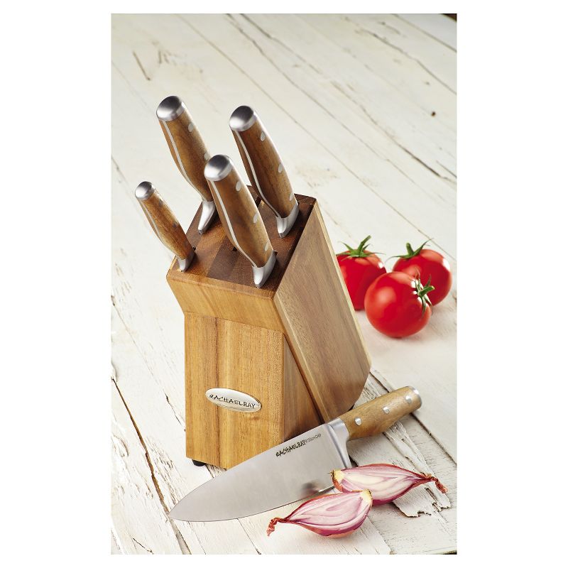 BergHOFF Rosewood 7 Pc Stainless Steel Cutlery Set with Block